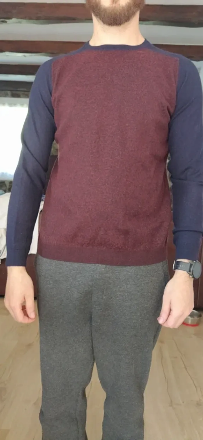 Pull bi couleur jules