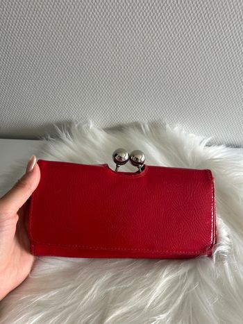 porte monnaie rouge femme