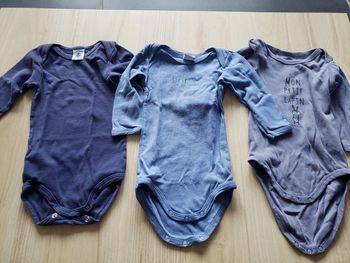 Lot de 3 bodies petit bateau