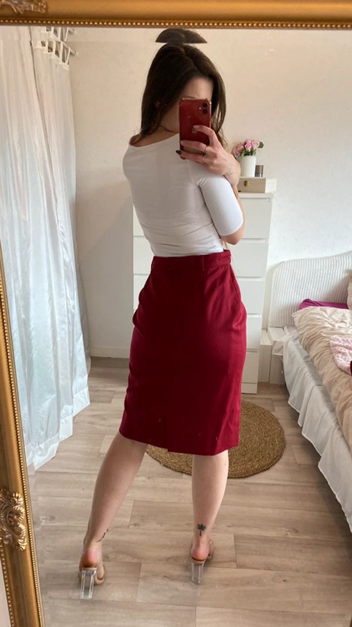 Ensemble tailleur jupe crayon et blazer vintage - photo numéro 7