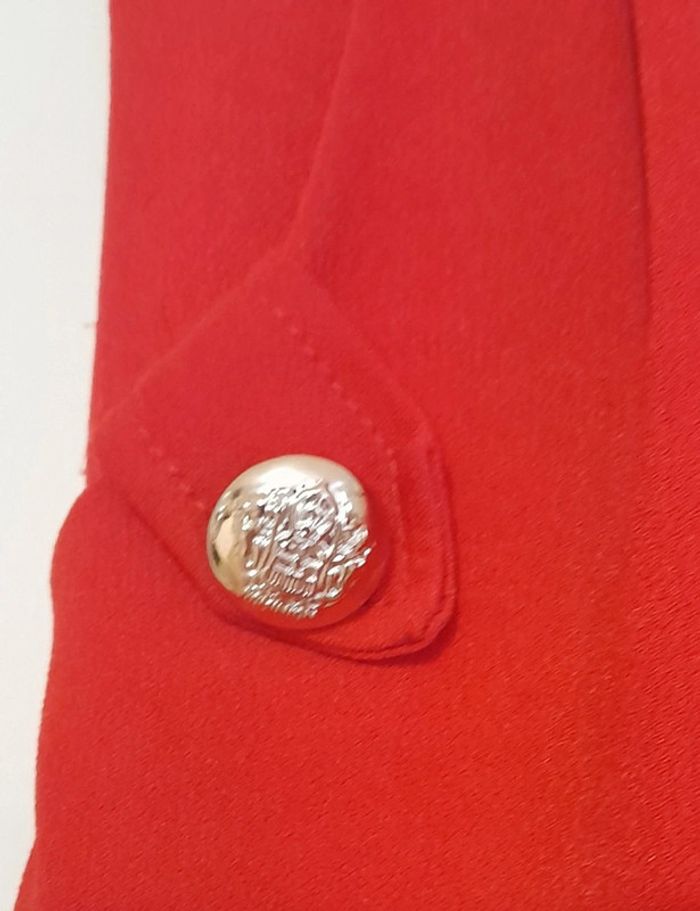 Jolie robe blanche et rouge Taille M - photo numéro 3