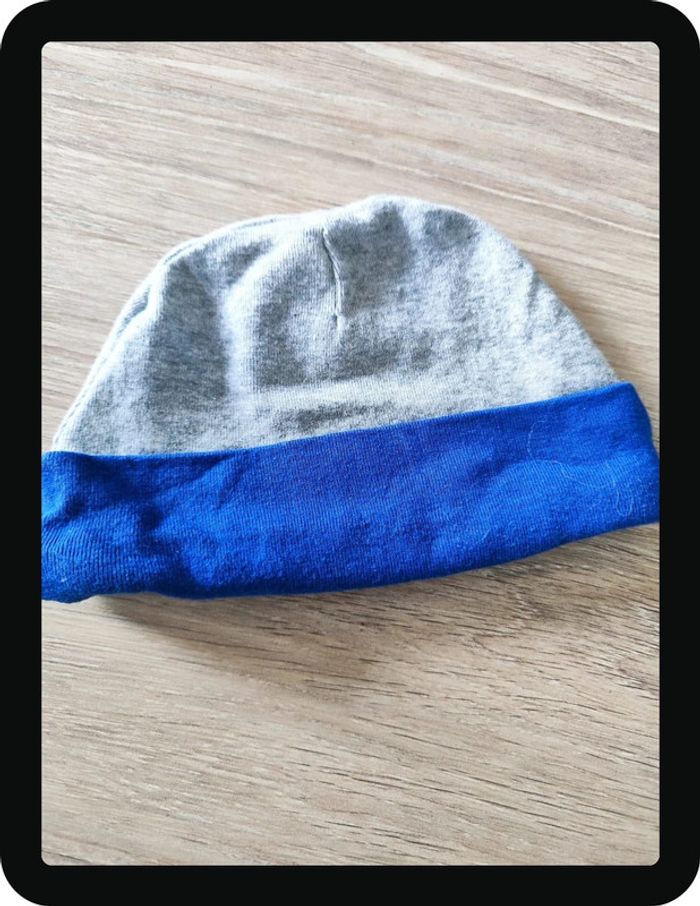 Bonnet gris et bleu Nike 6-12 mois - photo numéro 2