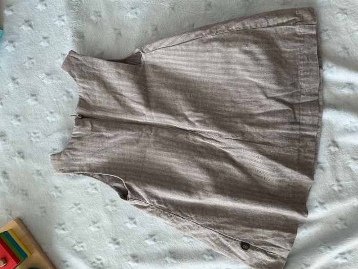 robe sans manches gris chiné 6 mois obaibi - photo numéro 8