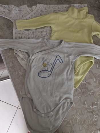 Lot de 3 bodies ml 9 mois garçon
