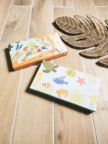 🐠Coffret Pêche à la ligne magnétique/aimantée en bois marque Djeco Neuf