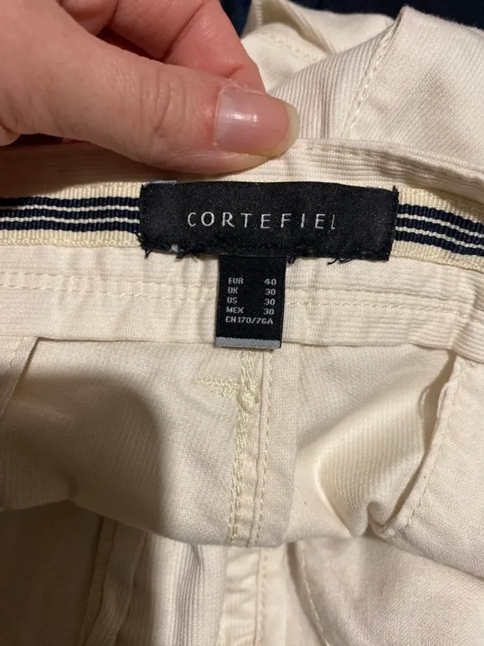 Short crème Homme cortefiel - photo numéro 3
