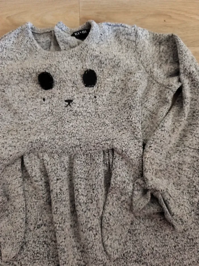 Robe manches longues taille 24 mois marque Kiabi - photo numéro 2