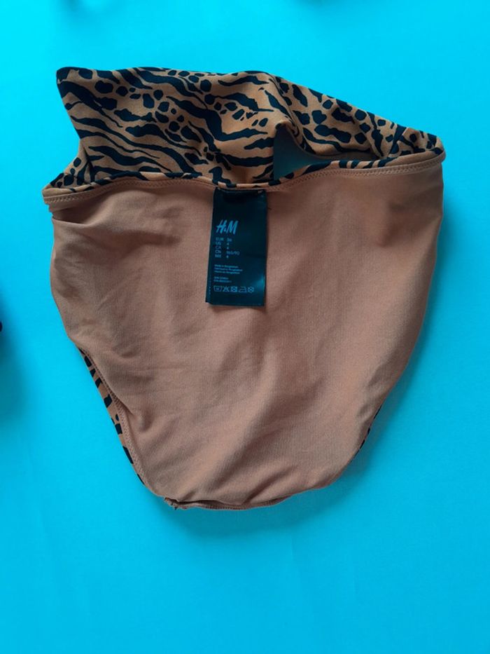 Maillot de bain 2 pièces  H&M taille 36 motif zèbre - photo numéro 7