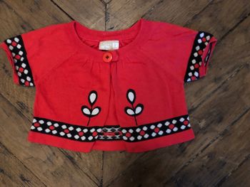 Gilet DPAM rouge 3 ans