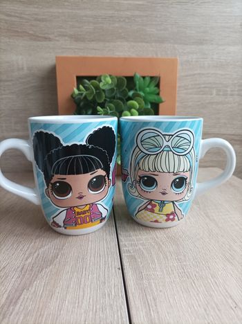 Lot 2 tasses mug lol