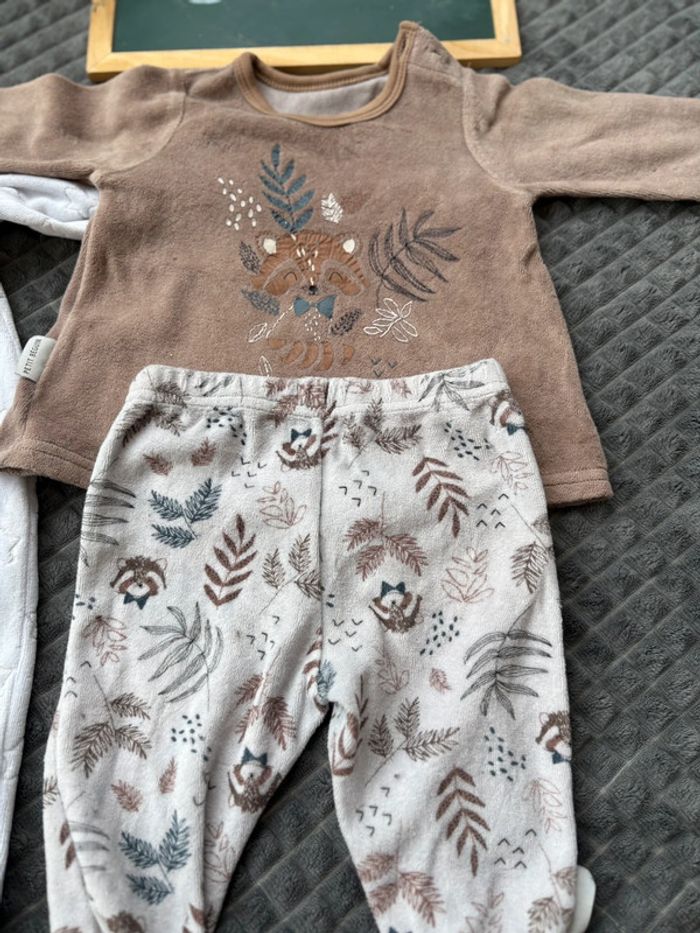 Lot de deux pyjamas, mixte, taille 6mois (obaibi, petit béguin) - photo numéro 3