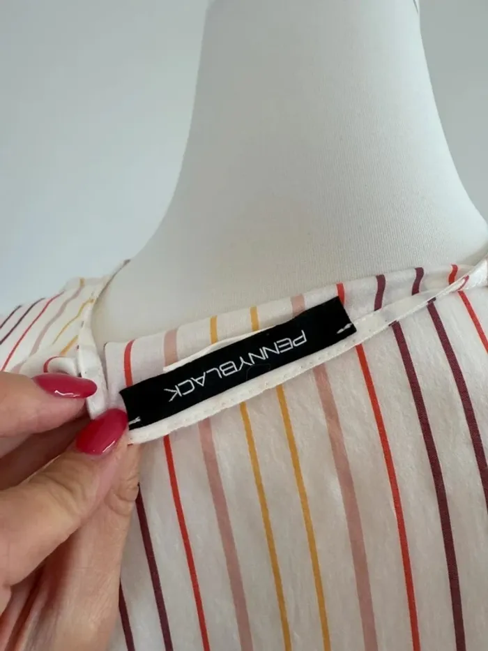 Blouse Pennyback femme lignée taille S parfait état - photo numéro 5