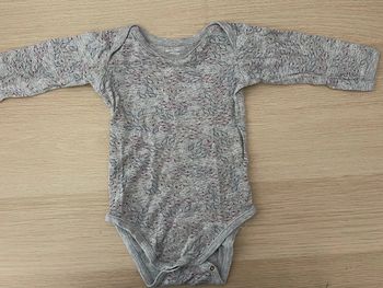 Body manches longues gris garçon