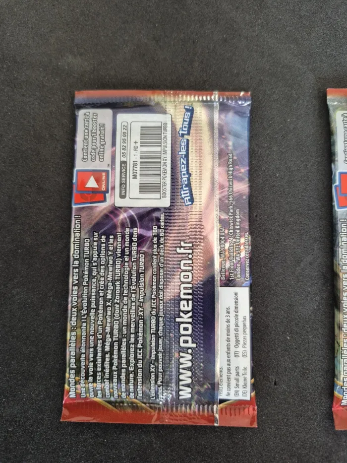 Lot 3 x Booster Pokémon Impulsion Turbo Mega Mewtwo X Y Demolosse Neuf Scellé FR - photo numéro 6