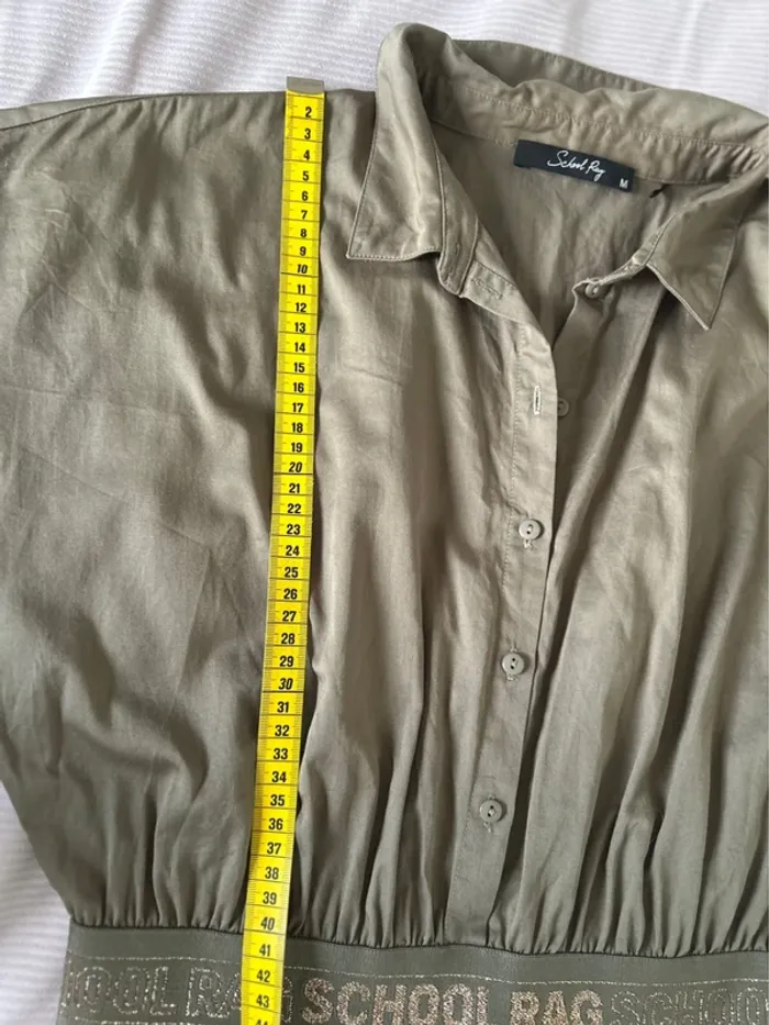 Robe vert kaki doré tailleM school rag - photo numéro 7