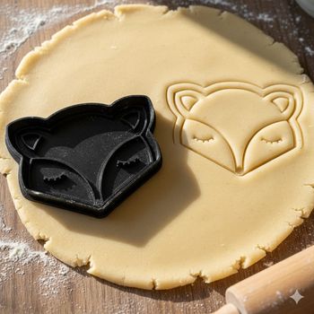 Emporte-pièce renard endormi 8 cm pour biscuits et pâtisseries