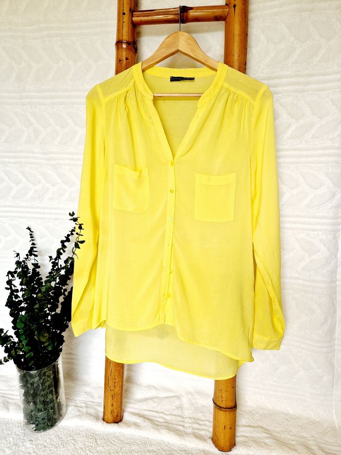 Chemise jaune Atmorphere taille 42 - photo numéro 8