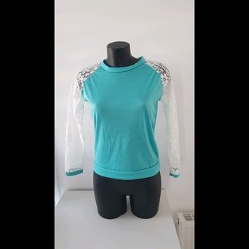 🌺 NEUF t-shirt manches dentelle