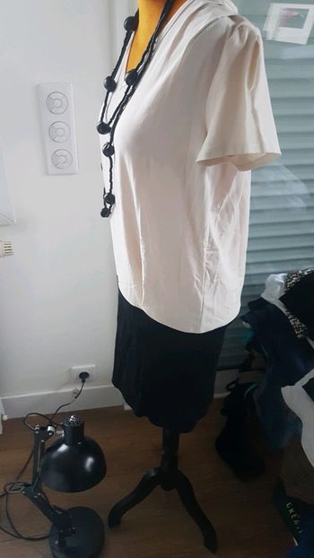 Robe blanche et noire