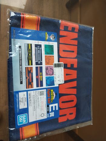 Serviette Endeavor My Hero Academia - Ichiban Kuji Fight On - Neuf sous blister officiel Bandai