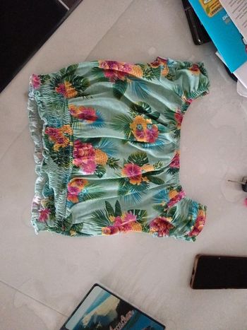 T-shirt court fille crop top