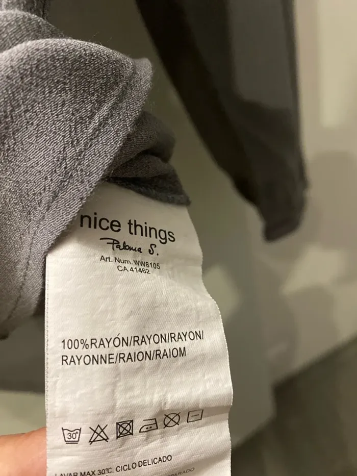 Haut blouse gris - photo numéro 4