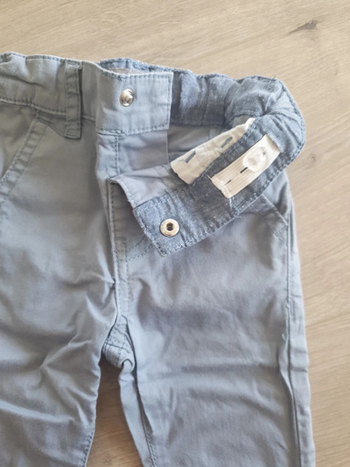Pantalon bleu ciel 6-9mois - photo numéro 2