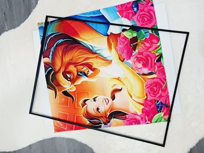 Decoration murale Impression sur toile tissus 70x70 neuf à encadrer