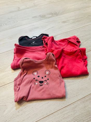 Lot de 5 bodies 18 mois bébé longue manches
