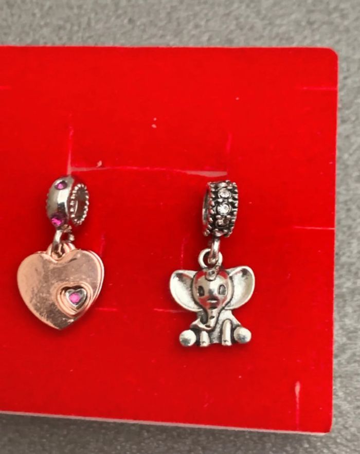 Set 2 charms pour bracelet ou porter comme collier acier inoxydable 🍭🍭 - photo numéro 3