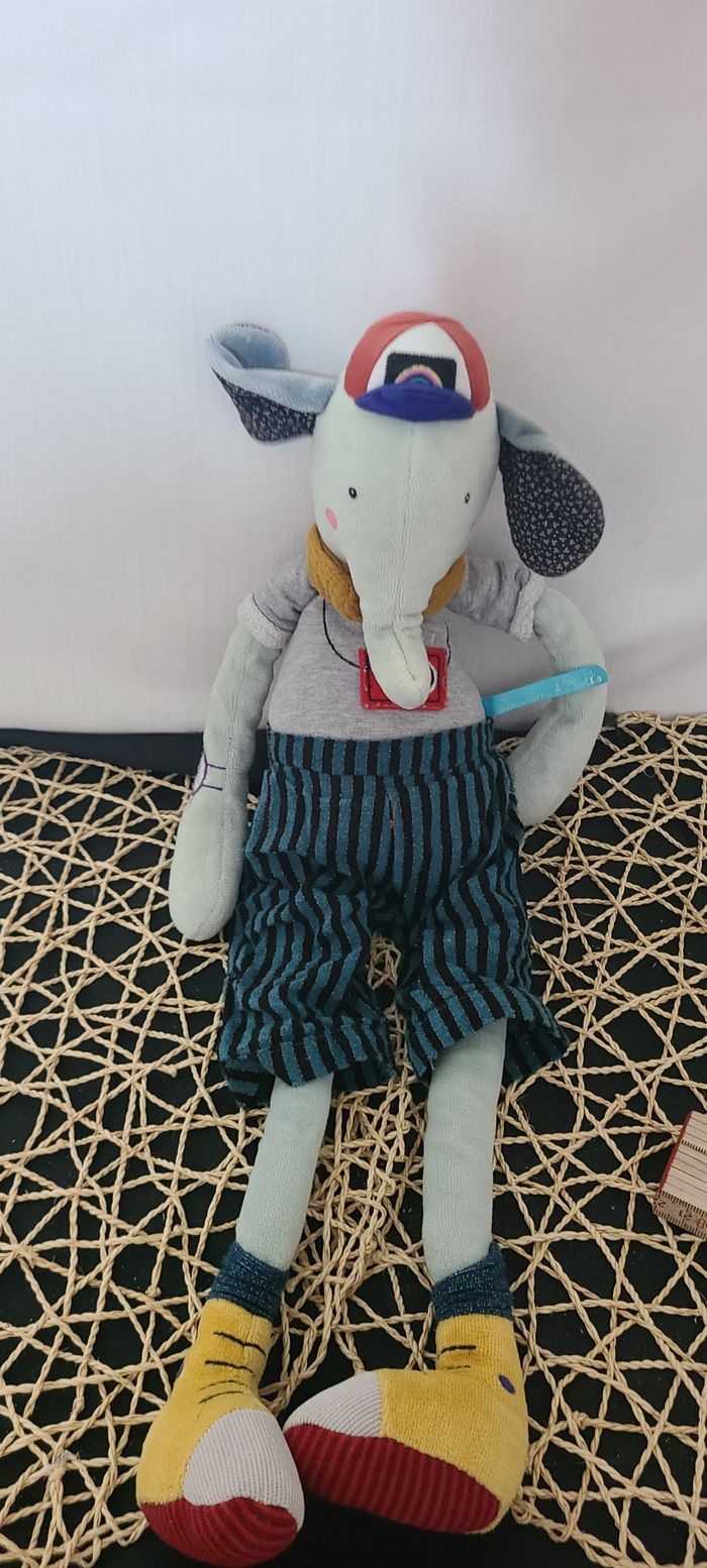 Poupee Elephant Pablo les Broc’n Rolls, Moulin Roty - photo numéro 3