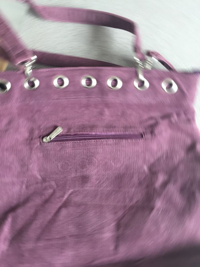 Sac Velours Neuf Ludivine Violet - photo numéro 6