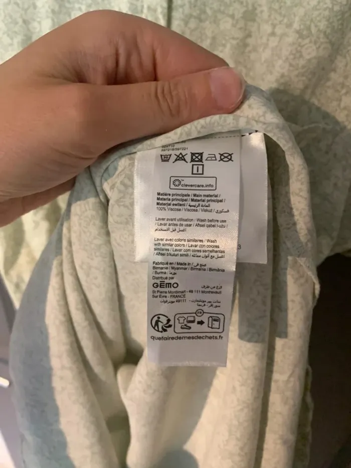 Robe Gémo vert pastel - Taille 40 - photo numéro 5