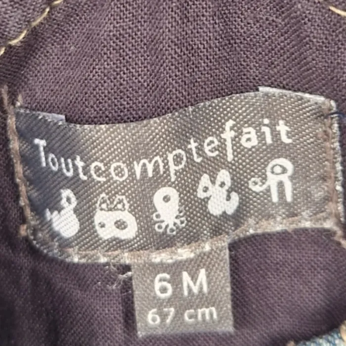 Salopettes en jeans bleu - Tout Compte Fait - Taille 6 mois - photo numéro 4