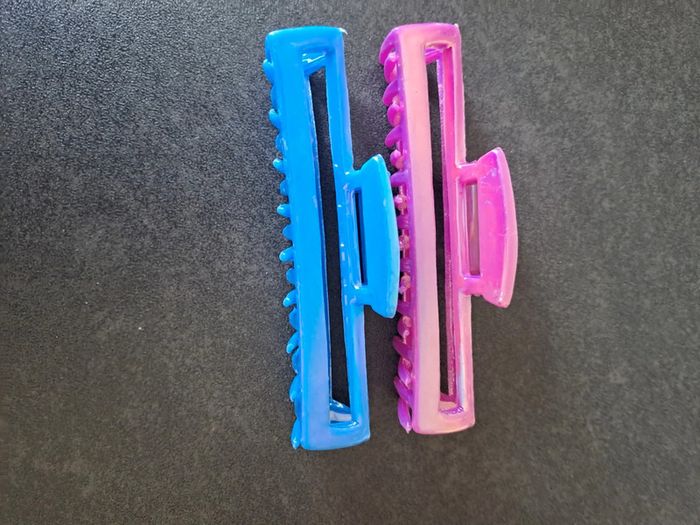 Lot barrettes métallisées
