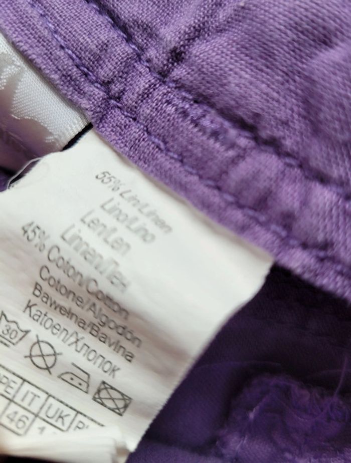 🧡 Short en lin 🧡 Camaieu 🧡 Taille 42 - photo numéro 3