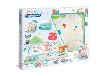 Tapis de jeu doux Baby Friends, tapis d'eveil Clementoni 0+m