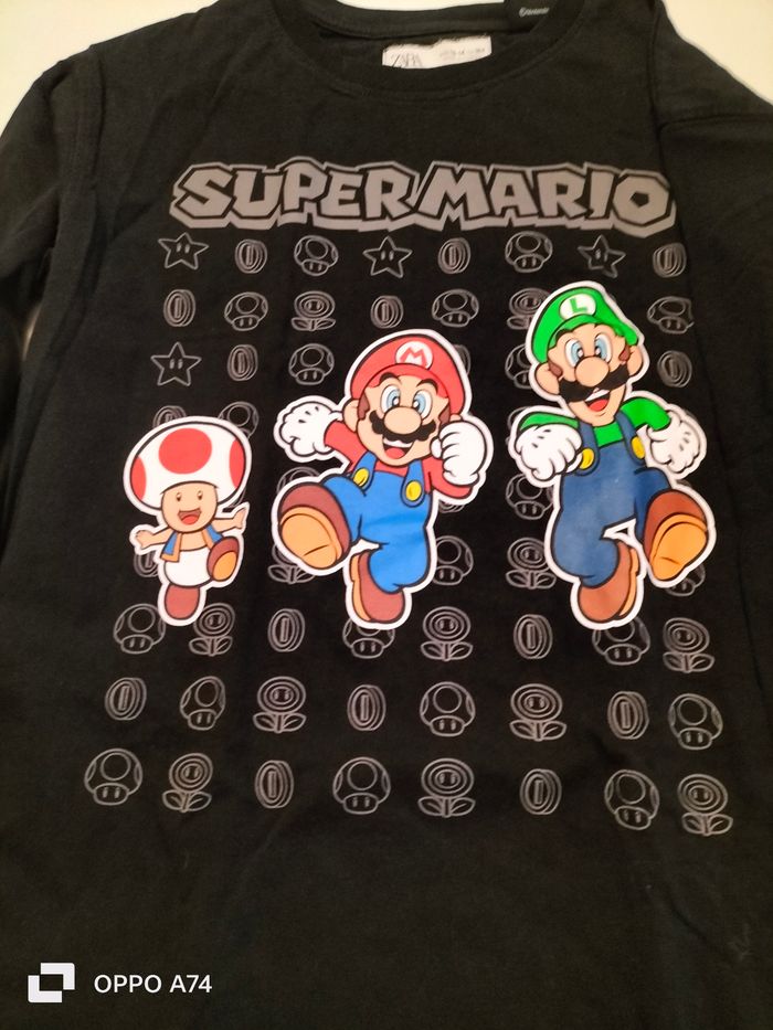 Garçon 13/14 ans 🩵 T-shirt Zara - photo numéro 2