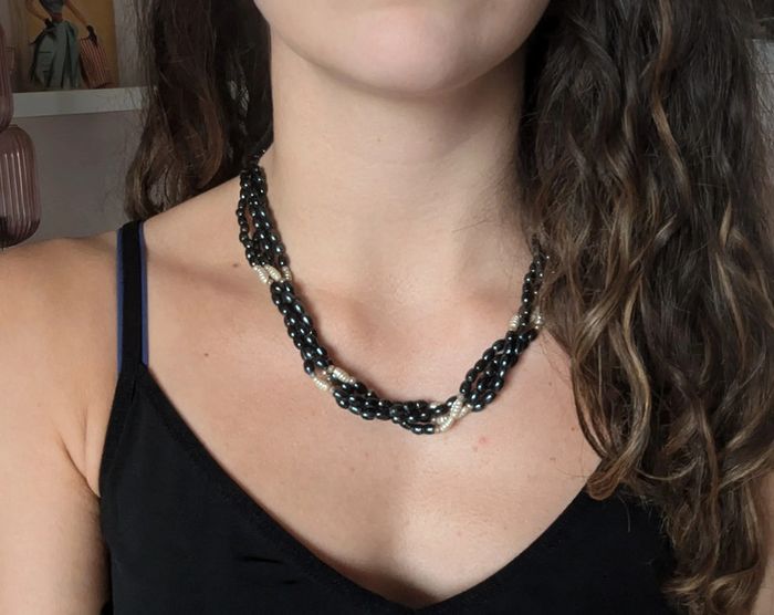 Collier a perles vintage - photo numéro 2