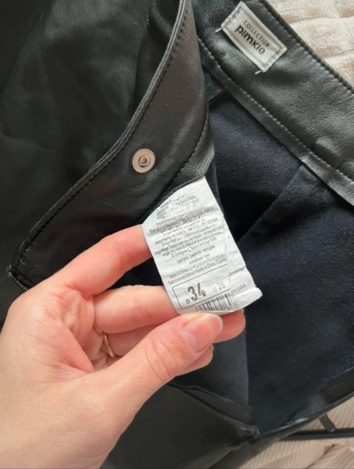 jupe short en cuir - photo numéro 4