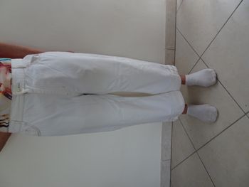 Pantalon court 7/8 ème blanc