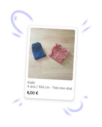 🩷 Ensemble tee-shirt ML jean 4 ans Kiabi/Tissaia #emyfleury_4ansfille