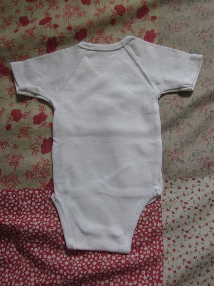 Body croisé manches courtes blanc 1 mois - photo numéro 2