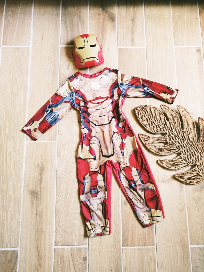 💫Déguisement /costume avec masque Iron man Marvel Avengers pour enfant