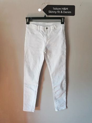 Skinny fit blanc 164cm H&M