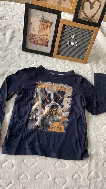 Tee shirt 4 ans manche longue