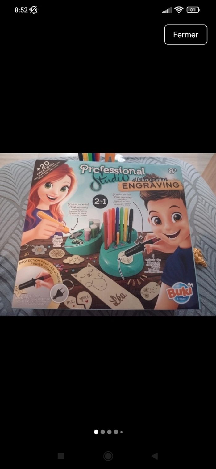 Professionnel studio pyrogravure