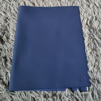 Protège cahier bleu