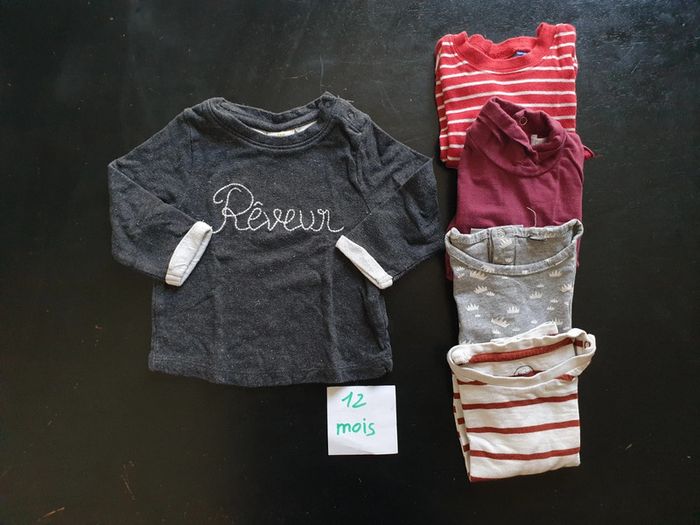 Lot tee-shirts manches longues