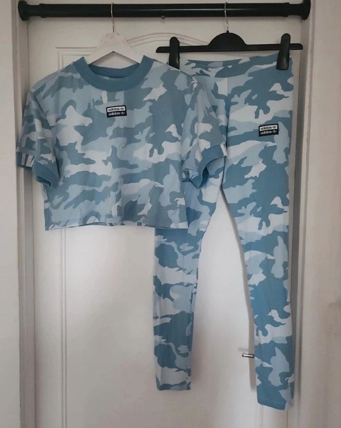 Ensemble haut court legging Adidas